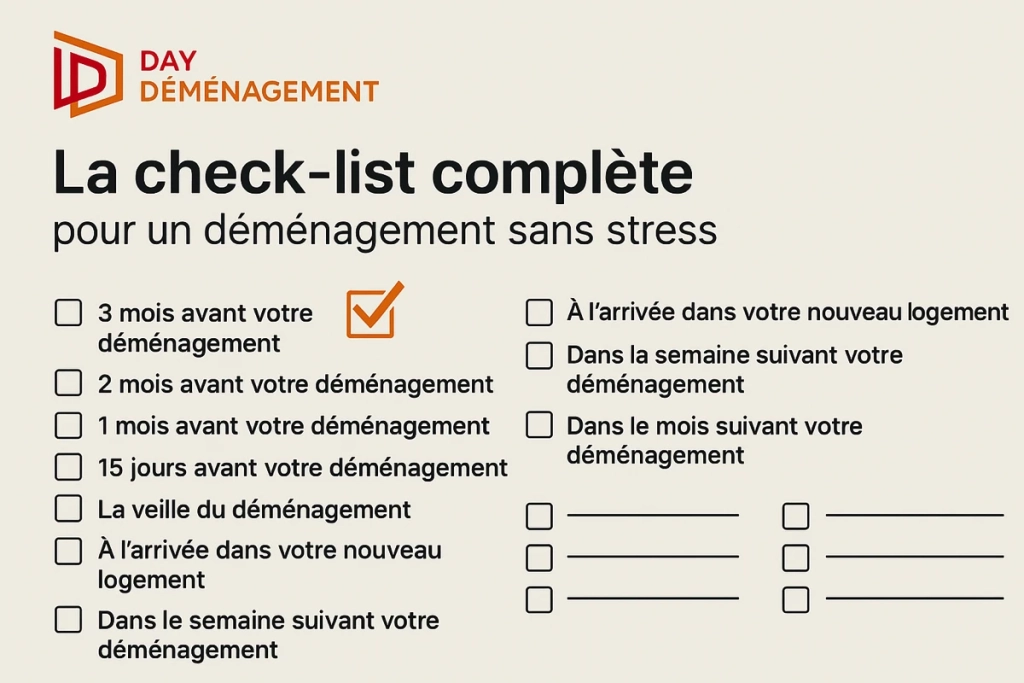 check-list de déménagement